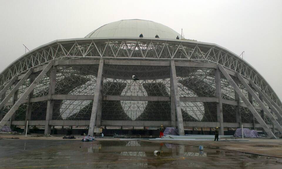 仪征温泉馆网架工程